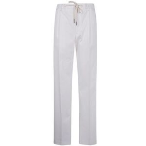 TAGLIATORE Pleated Wool Trousers Men WHITE Pants